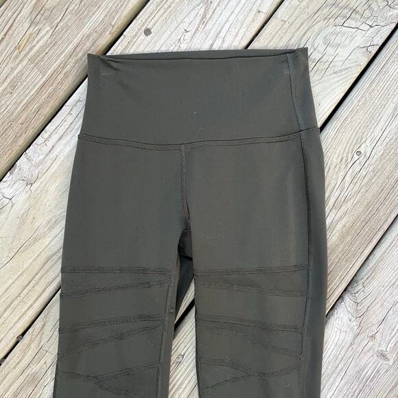 Lululemon Women's Wunder Under Hi-Rise Tech Mesh 28" Leggings Green Size 4 - Picture 3 of 9